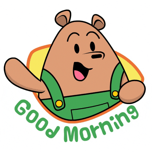 Cute Good Morning Wednesday Brown Bear GIF