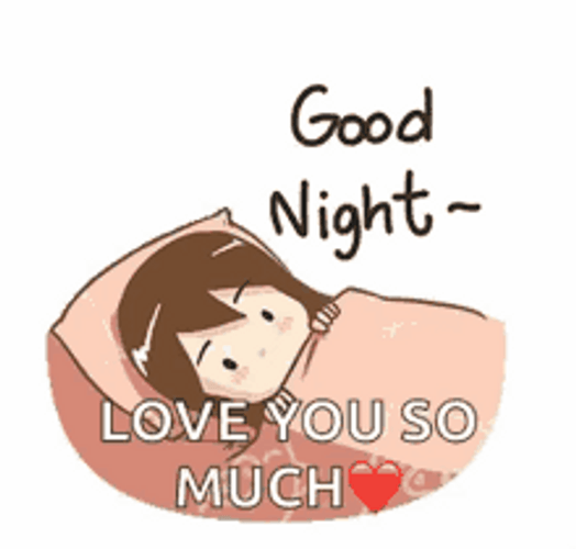 Cute Good Night I Love You So Much GIF