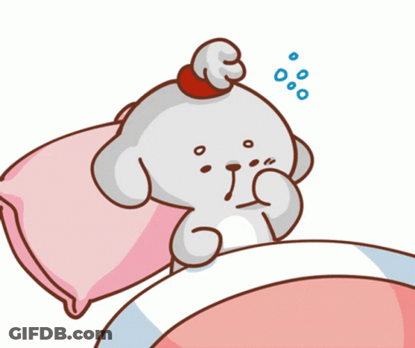 Cute Good Night Kawaii Pup Animation GIF