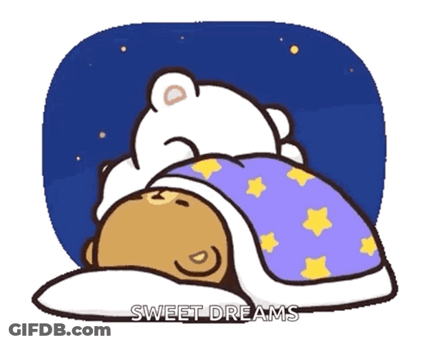 Cute Good Night Milk And Mocha GIF