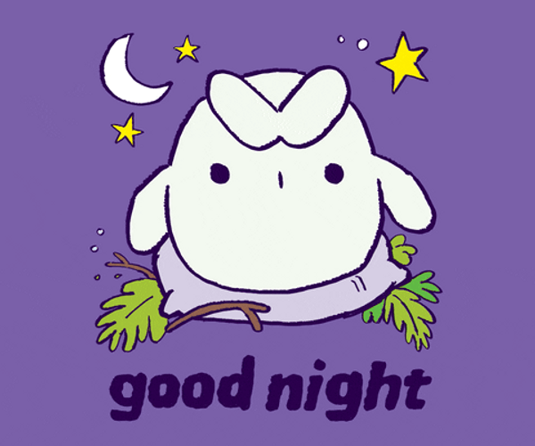 Cute Good Night Tired Dozing Off GIF