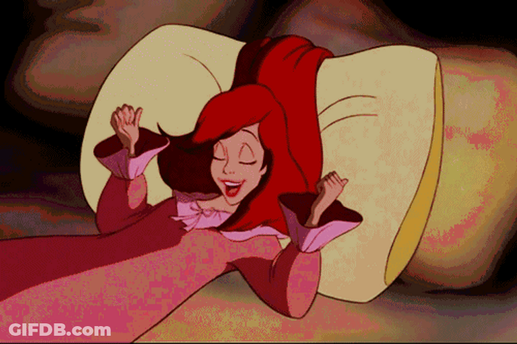 Cute Goodnight Ariel Mermaid GIF