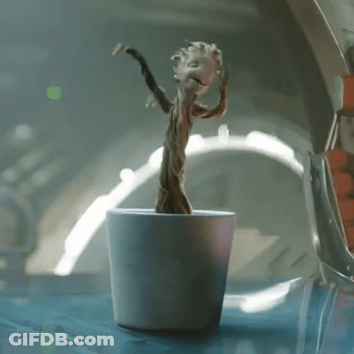Cute Groot Dancing GIF