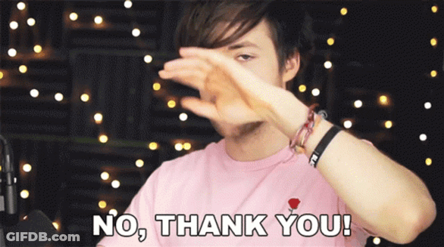 Cute Guy No Thank You Response GIF