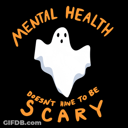 Cute Halloween Mental Health Scary GIF
