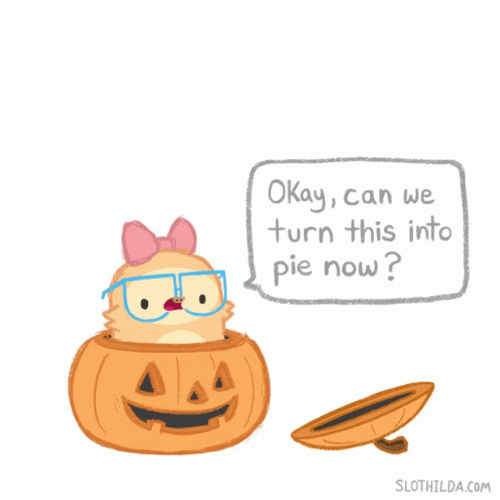 Cute Halloween Pumpkin Pie GIF
