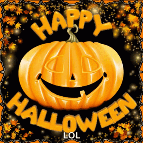 Cute Halloween Pumpkin Smile GIF