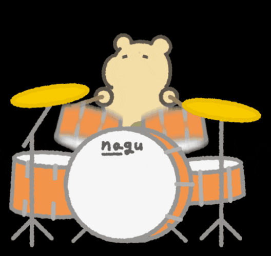 Cute Hamster Rimshot GIF