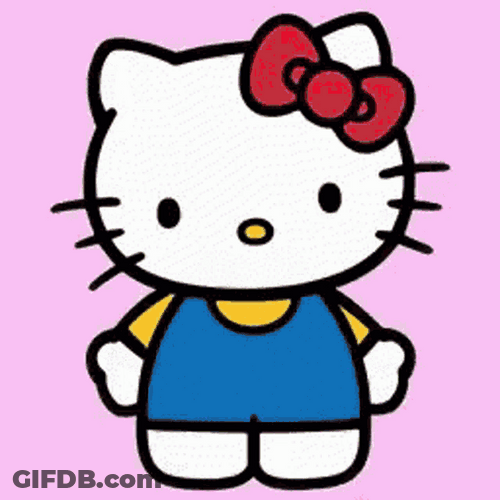 Cute Happy Birthday Have Great Day Hello Kitty GIF