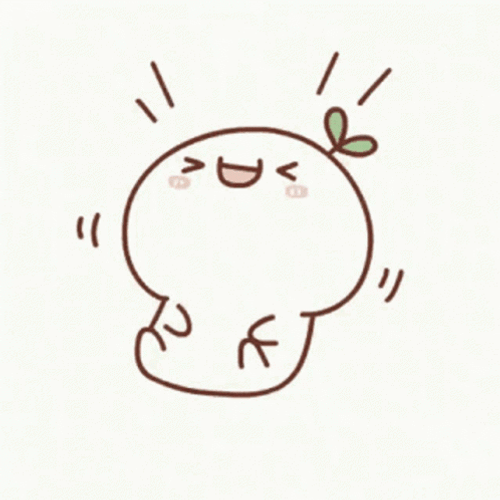 Cute Happy Budding Pop Leaf Laughing GIF