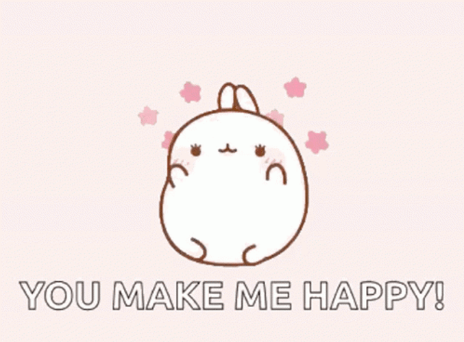 Cute Happy Bunny GIF