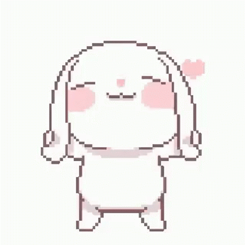 Cute Happy Dancing Bunny GIF