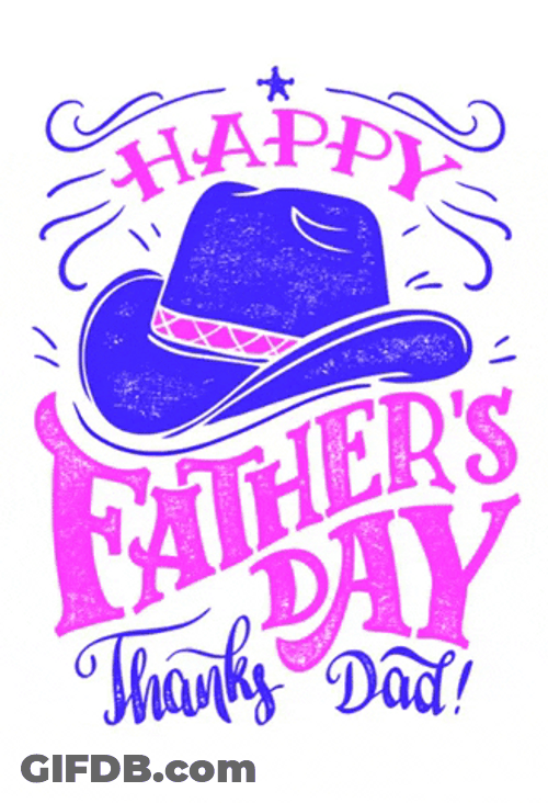 Cute Happy Fathers Day Thanks Dad GIF