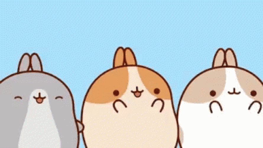 Cute Happy Kawaii Bunny GIF