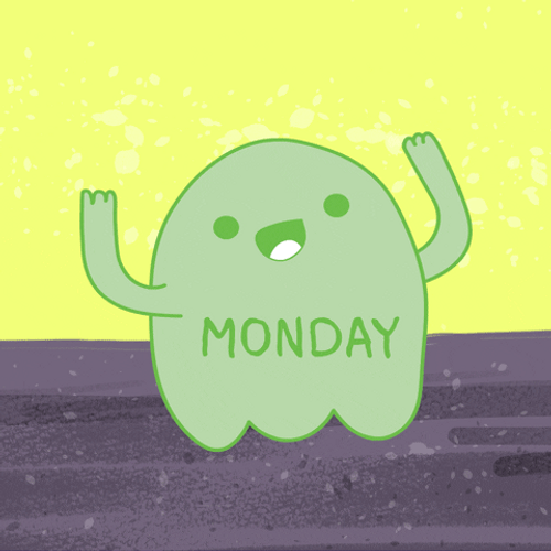 Cute Happy Monday Cartoon Cats Compilation GIF