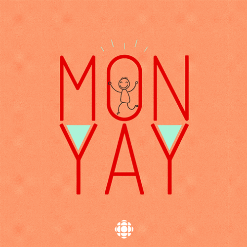 Cute Happy Monday Peach Mobile Design GIF