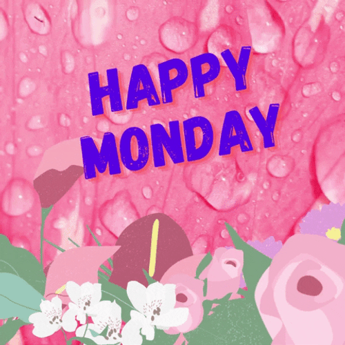 Cute Happy Monday Water Dripping GIF