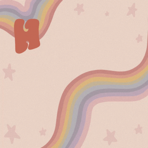 Cute Happy Pride Month Rainbow Greeting GIF