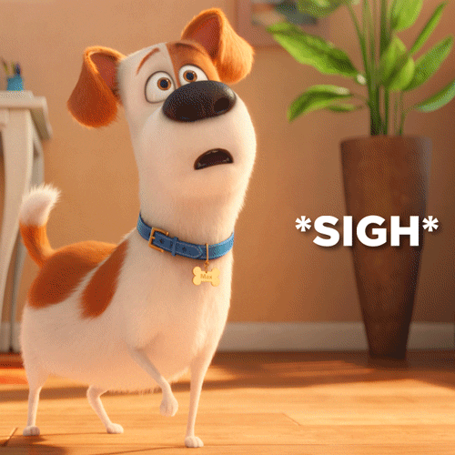 Cute Happy Tuesday Sad Puppy Sighing GIF