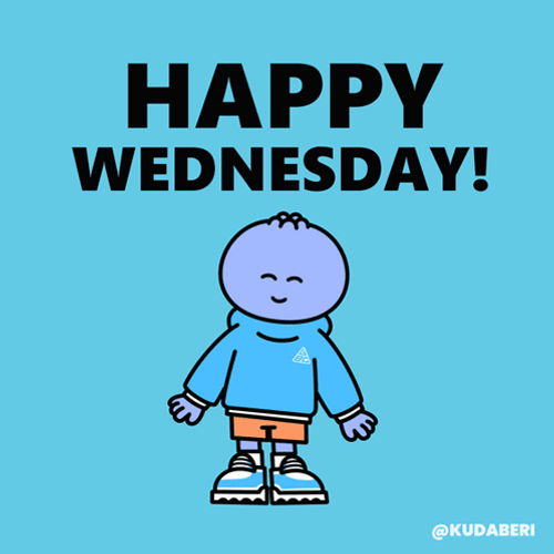 Cute Happy Wednesday Dancing Cartoon Guy GIF