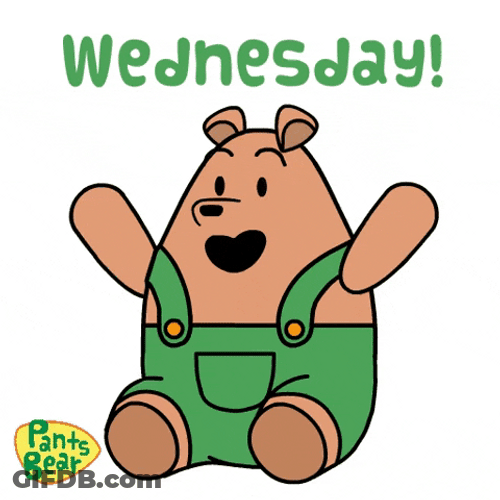 Cute Happy Wednesday Pants Bear GIF