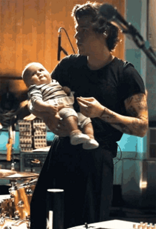 Cute Harry Styles Babysitting GIF