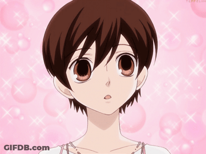 Cute Haruhi Fujioka Talking GIF