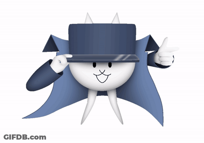 Cute Hat Battle Cats GIF