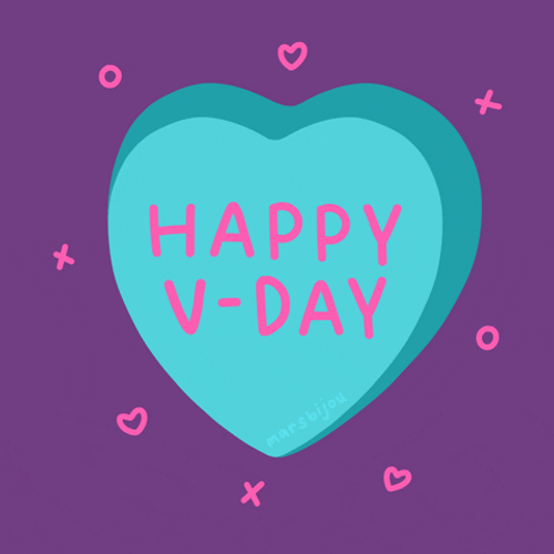 Cute Heart Happy V-Day GIF
