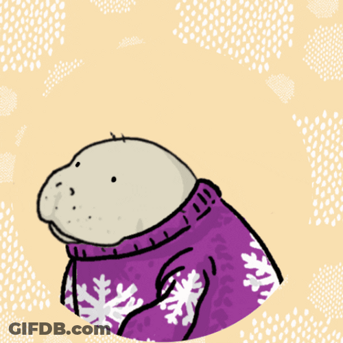 Cute Hipo Wearing Ugly Sweater GIF