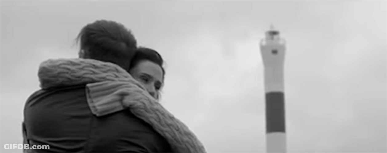 Cute Hug Tight Hugs Black And White GIF