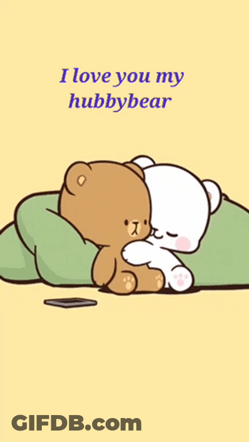 Cute I Love You Hubbybear GIF