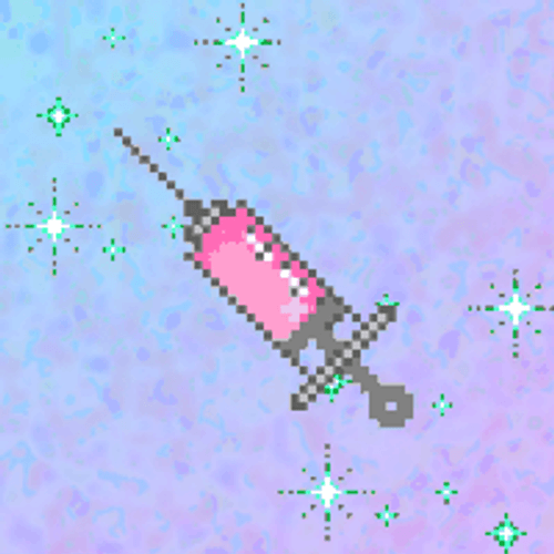 Cute Injection Sparkly PIxel Animation GIF