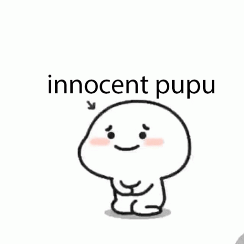 Cute Innocent Pupu Cartoon Character GIF