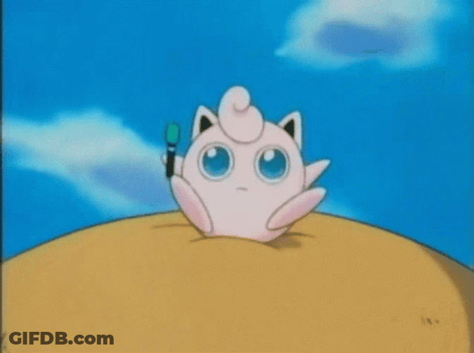 Cute Jigglypuff Jumping GIF