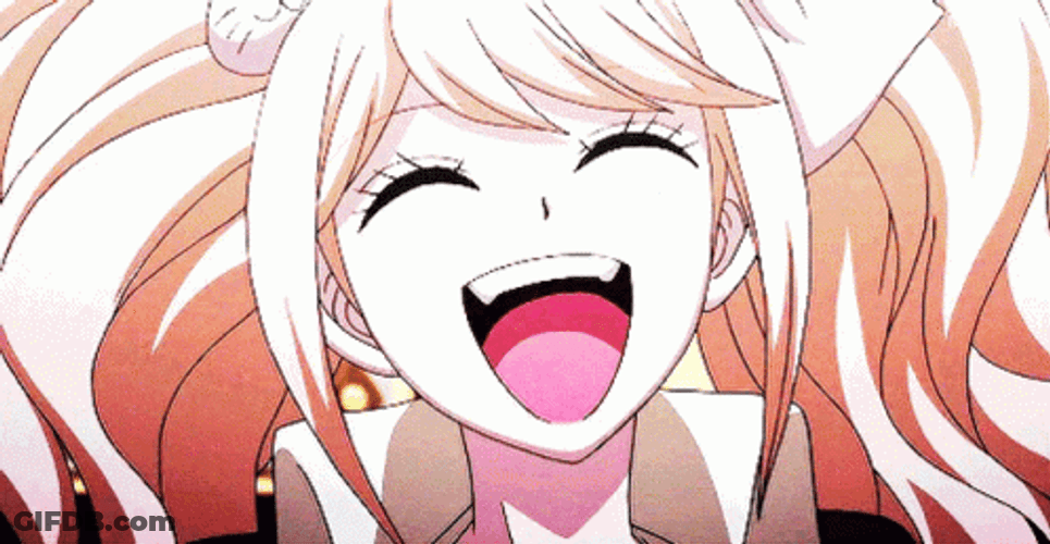 Cute Junko Enoshima Laughing GIF
