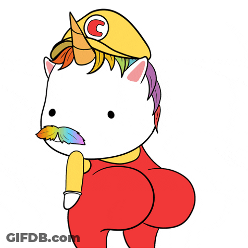 Cute Kawaii Chubbicorn Twerking GIF