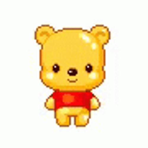Cute Kawaii Drawing Dancing Winnie The Pooh GIF