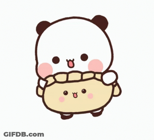 Cute Kawaii Panda Looking Happy GIF