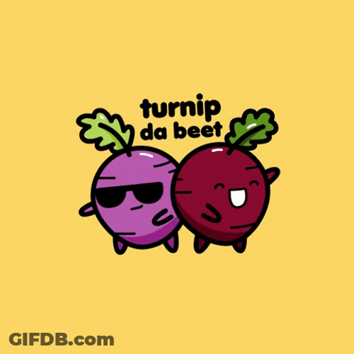 Cute Kawaii Turnip The Beat Pun GIF