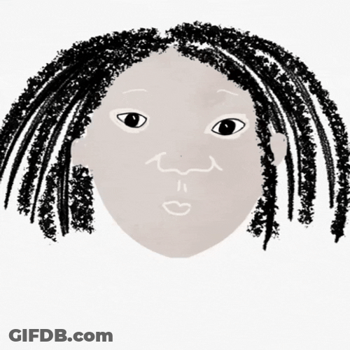 Cute Kid Art Sending Kisses GIF