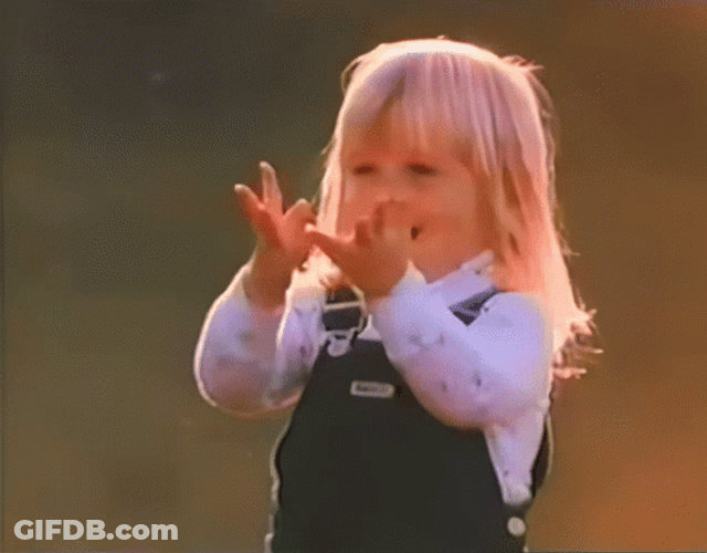 Cute Kid Ball Drop Fail GIF