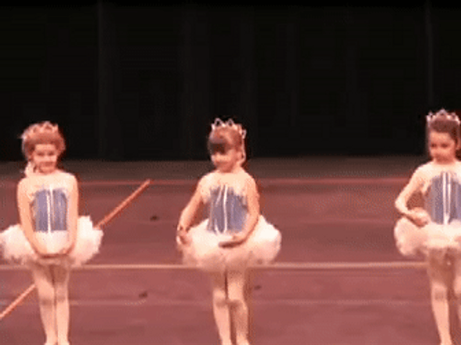 Cute Kid Ballet Pirouette GIF