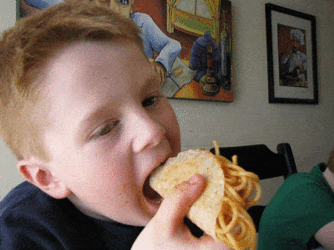 Cute Kid Eating Taco Tuesday GIF