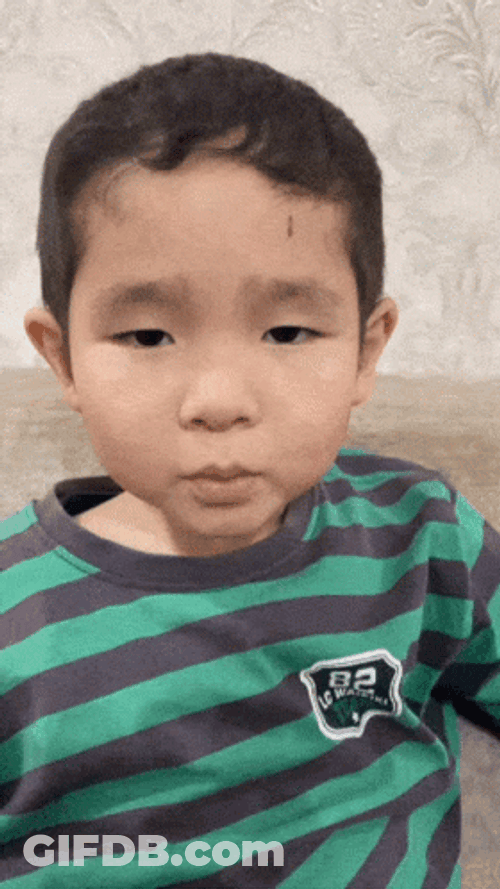 Cute Kid Sigma Meme GIF