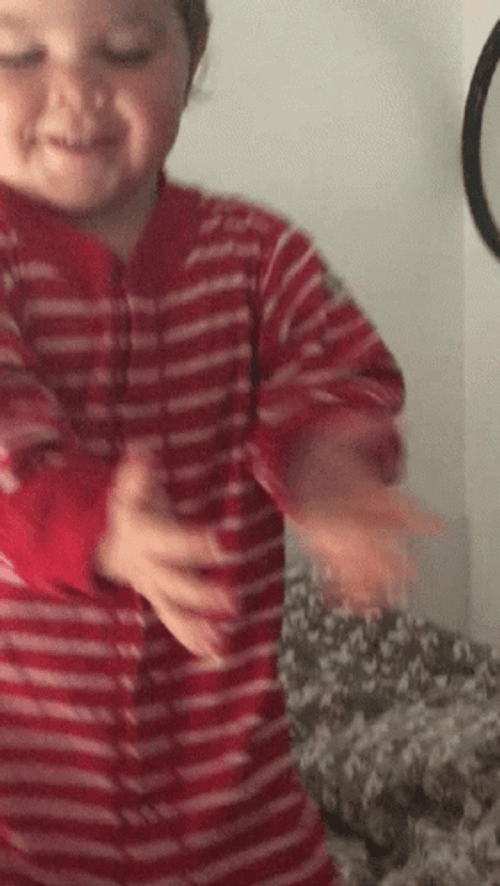 Cute Kid Slow Clap Dance GIF