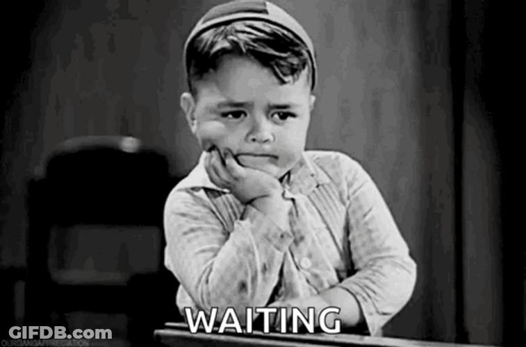 Cute Kid Waiting Patiently GIF