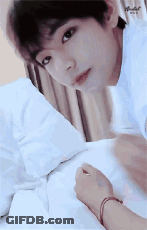 Cute Kim Taehyung Bed GIF