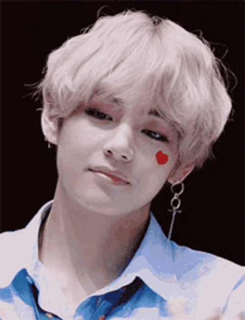 Cute Kim Taehyung Eyes Wide Open GIF