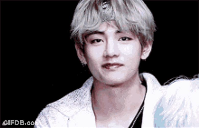 Cute Kim Taehyung Finger Heart GIF